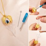 Personalized Dainty Angel Wing Heart Photo Urn Necklace for Ashes with Engraved Text Cremation Jewelry Memorial Gift for Women