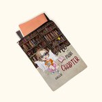 Personalisierte weibliche Cartoon-Charakter Name Buch Hülse Buch Schutzhülle mit Reißverschluss und Fronttasche Geburtstag Weihnachtsgeschenk für Frau
