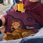 Taie d'Oreiller Personnalisée avec 1-5 Motifs Chien Chat Style Rétro Bourrage à Choix Cadeau Noël Anniversaire pour Amoureux d'Animal de Compagnie