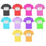 Personalizada Divertido cuaderno de composición Unisex Camiseta con nombre Grupo de disfraces Agradecimiento Halloween Navidad Regalo para el profesor