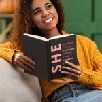 Personalized She Is Me Self Care A5 Name Journal Notebook with 120 Lined Pages & Free Pencil Inspiring Birthday Affirmation Gift for Women Girls