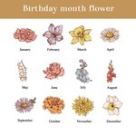 Personalized Watercolor Birth Flower Magnetic Leather Bookmark Clip with Engraved Name Birthday Christmas Gift for Book Lovers Bookworm