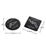 Personalized Racing Car Circuit Race Track Engraved Slate Coaster Set with Text Birthday Gift for Auto Enthusiasts or Motorsport Lovers