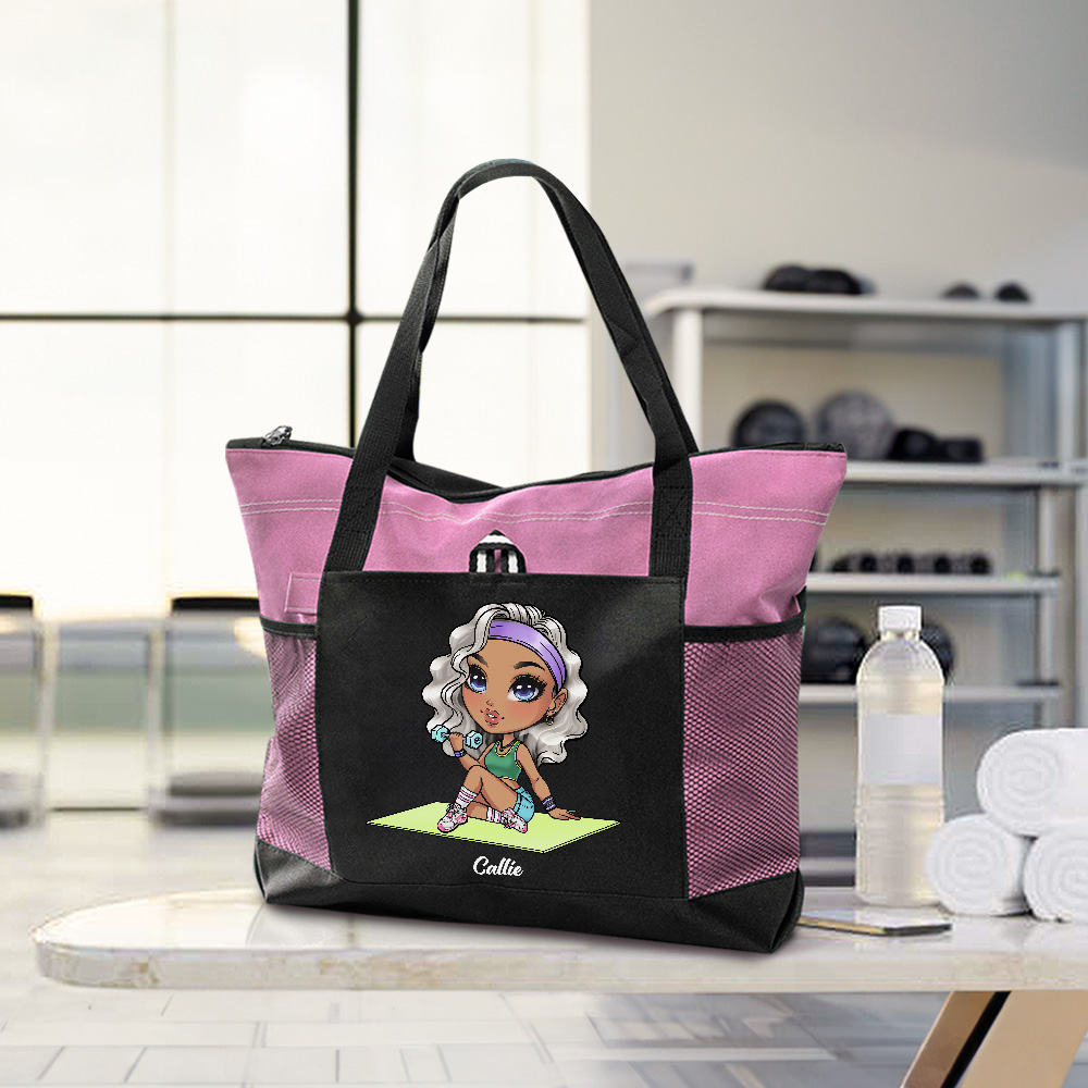 Sac à dos Oxford personnalisé avec nom pour fille sportive Gym Workout Travel Essentials Cadeau pour les amoureux du sport