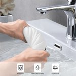 Serviette de Toilette en 100% Coton Personnalisée avec 1-6 Fleurs de Naissances et Nom Absorbeur d'Eau Cadeau Noël Anniversaire pour Maman Grand-mère