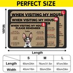 Personalized When Visiting Our House Please Remember Cats Dogs Doormat with 1-3 Names Birthday Housewarming Gift for Pets Lover