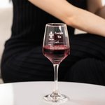 Personalisiertes Lustiges „Prescription Wine“ 250ml 430ml Verschreibung Weinglas Schiefer Untersetzer mit Gravur Geburtstag Geschenk für Weinliebhaber