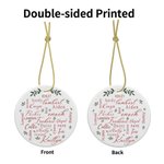 Ornement en Céramique Personnalisé avec 1 à 12 Noms Décoration de Noël Cadeau pou Famille