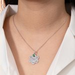 Collier nid d'abeille personnalisé avec pierre de naissance Annonce de naissance Noël Cadeau de fête des mères pour la nouvelle maman