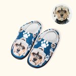 Personalisierte niedliche Katze Hund Haustier Foto flauschige Hausschuhe Memorial Geburtstag Geschenk für Frauen Männer Haustierliebhaber