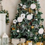 Ornement en Céramique Personnalisé avec 1 à 12 Noms Décoration de Noël Cadeau pou Famille