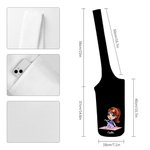 Personalisierte Cartoon Sport Mädchen Yoga Matte Canvas Aufbewahrungstasche mit Namen für Gym Workout große Kapazität Geburtstag Sport Geschenk für Fr