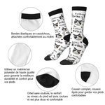 Chaussettes Multicolores Personnalisées avec Nom et Photo de Chien Chat Motif à Pattes Mignonnes Cadeau d'Anniversaire Noël pour Amoureux des Animaux