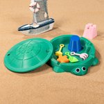 Personalized 3D Printed Retro Mini Turtle Sandbox Tool Kit with Name Kid Sensory Stree Relief Toy Birthday Gift for Kids Boys Girls
