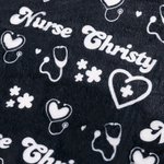 Couverture en laine polaire douce avec nom Cadeau d'anniversaire et d'appréciation pour infirmier(e) et personnel médical.