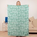 Couverture en laine polaire douce avec nom Cadeau d'anniversaire et d'appréciation pour infirmier(e) et personnel médical.