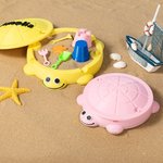 Personalized 3D Printed Retro Mini Turtle Sandbox Tool Kit with Name Kid Sensory Stree Relief Toy Birthday Gift for Kids Boys Girls