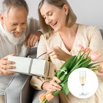 Personalisierte lustige Verschreibung Champagner Glas und Schiefer Untersetzer mit eingraviertem Namen Geburtstag Party Weihnachtsgeschenk für Champag