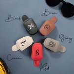 Personalised Leather Multifunctional Name Car Sunglasses Holder Magnetic Clip Daily Use New Car Birthday Gift for Car Owners