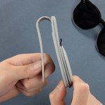 Personalisierter PU-Leder Multifunktionaler Monogramm Auto Magnetischer Clip Sonnenbrillenhalter Alltäglich Geburtstag Geschenk für Autobesitzer