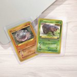 Personalised Funny Moo Deng Baby Hippo Photo Classic Poke Card with Name and Cover Card Game Collection Birthday Gift for Moo Deng Fans