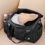 Personalised Cartoon Sport Girl with Basketball Baseball Design Weekend Bag with Shoulder Strap & Name Travel Accessories Gift for for Sports Lover