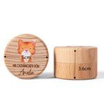 Boîte à dents personnalisée en bois avec gravure du nom de la première dent Cadeau de naissance pour garçon fille