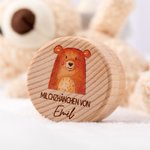 Boîte à dents personnalisée en bois avec gravure du nom de la première dent Cadeau de naissance pour garçon fille