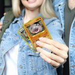 Personalised Funny Moo Deng Baby Hippo Photo Classic Poke Card with Name and Cover Card Game Collection Birthday Gift for Moo Deng Fans