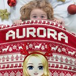 Personalizzato fiocco di neve renna personaggio dei cartoni animati morbida coperta con nome Home Decor regalo di Natale per ragazzi ragazze famiglia