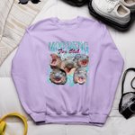 Personnalisé Cute Moo Deng Baby Hippo Fan Club T-shirt unisexe Bootleg Sweatshirt avec nom Cadeau d'anniversaire pour les fans de Moo Deng Lovers
