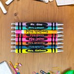 Custom Gel Ink Pens Crayon Ballpoint with Name. Pens Personalised Business. Smooth Writing Aesthetic Pens for Office.