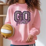Sweat à col roulé imprimé léopard multicolore avec nom Anniversaire Cheer Accessoires Cadeau pour Maman Famille