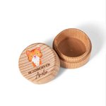 Boîte à dents personnalisée en bois avec gravure du nom de la première dent Cadeau de naissance pour garçon fille