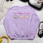 Personnalisé Cartoon Moo Deng Gang Cute Baby Hippo Multicolore T-shirt unisexe Sweatshirt avec nom Cadeau d'anniversaire amusant pour les fans de Moo 