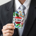 Porte-badge en Cuir PU avec Lanière Personnalisé avec Nom Cadeau Remerciement Journée de l'Enseignant Retour à l'École