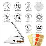 Timbro a secco personalizzato per libri Ex Libris manuale con iniziali e nome regalo di Natale per lettori amanti dei libri