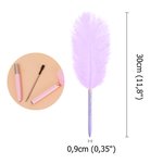 Personalisierter Bunter Straußenfeder Kugelschreiber 2er Set mit Text Gravur Klassischer Magiestil Geburtstag Geschenk für Schüler Student Mitarbeiter