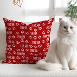 Taie d'oreiller personnalisée Multicolore Paw Name Home Decor Birthday Housewarming Gift for Pet Lover (Cadeau de pendaison de crémaillère pour les am