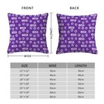 Taie d'oreiller personnalisée Multicolore Paw Name Home Decor Birthday Housewarming Gift for Pet Lover (Cadeau de pendaison de crémaillère pour les am