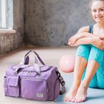 Borsa da palestra personalizzata impermeabile  a tracolla grande spazio sport ginnastica ritmica nome regalo di compleanno per gli amanti dello sport
