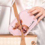 Personalised Cute Floral Highland Cow Jewellery Box with Name and LED Three-color Adjustable Makeup Mirror Birthday Gift for Women Highland Cow Lovers