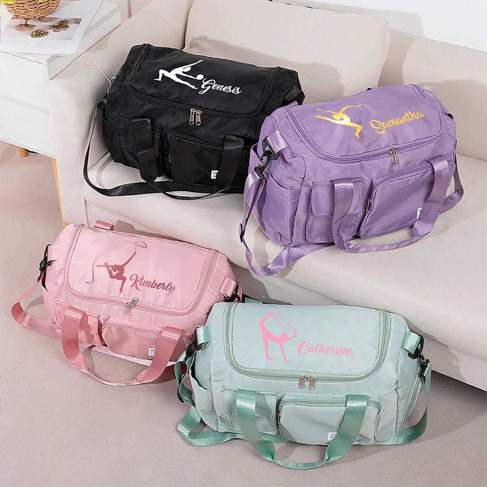 Purple Personalized Dance Bag Purple Personalized Girls Dance Bag