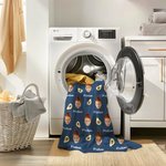 Personalized Multicolor Heart Ice Cream Waterproof Photo Name Shower Curtain with 12 Rust-Proof Grommets Bathroom Decor Birthday Gift for Family Kids