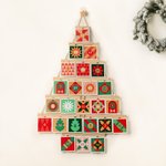Personalized Pull-out 24 Photos Christmas Tree Shape Advent  Calendar with LED Light Home Decor Christmas Album Birthday Gift for Friend Family
