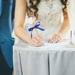 Personalized Rustic Paper Rose Topper Twine Wrapped Floral Pen with Initials Names and Ribbon for Guest Book Wedding Party Decor Gift for Couple