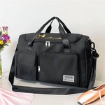 Personalised Ballet Silhouette Name Waterproof Large Travel Duffle Bag with Shoe Compartment and Shoulder Strap Birthday Gift for Dance Lovers