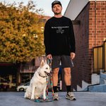 Personalised Cute Paws My Dog Walking Sweatshirt Hoodie with Embroidered Name Birthday Anniversary Gift for Pet Lovers