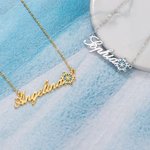 Personalized Minimalist Snowflake Name Necklace Winter Jewelry Christmas Birthday Gift for Women