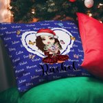 Personalizzato Cartoon Character Birth Flower Bouquet Throw Pillow Cover con 1-8 nomi Home Decor Regalo di compleanno per le ragazze donne